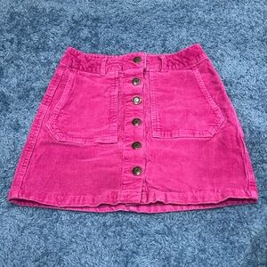 Wild Fable Fuchsia Corduroy Skirt